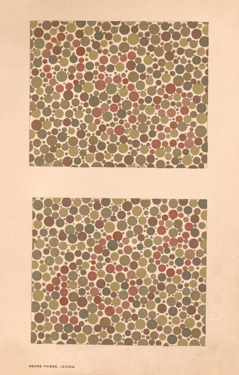 Stillings pseudo isochromatic plates for testing color perception Pl16 1929