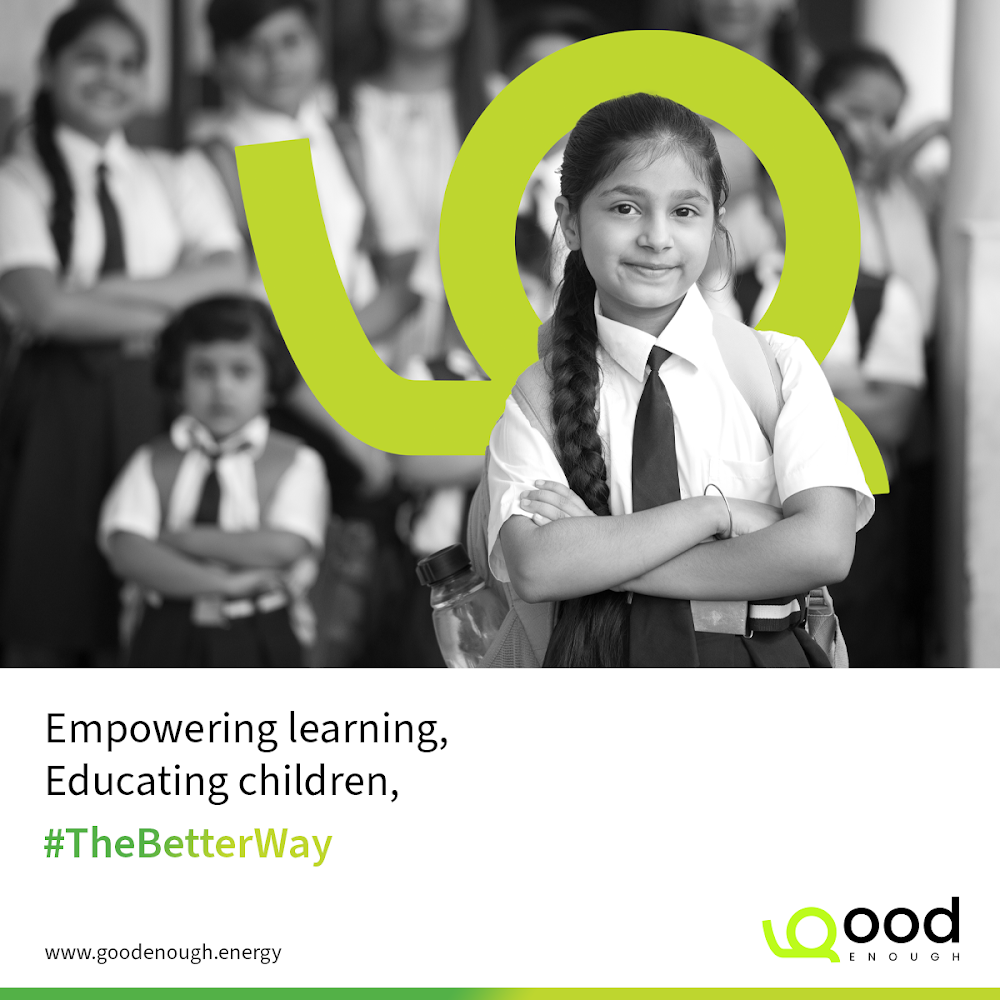 GoodEnough Energy awareness creative for educational institutions