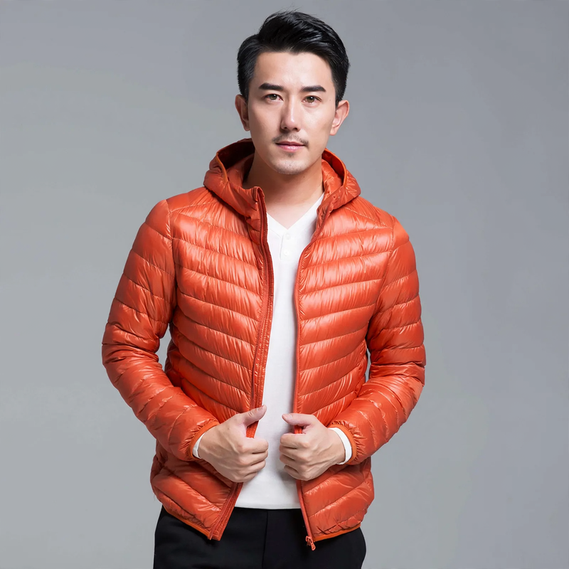 Lightweight men's down jacket, short, various styles