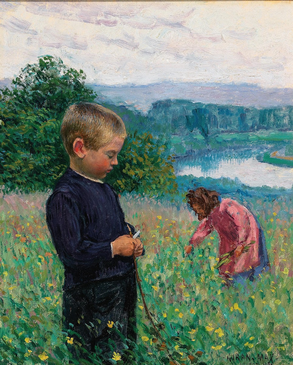 Siblings In The Flowery Meadows 1902