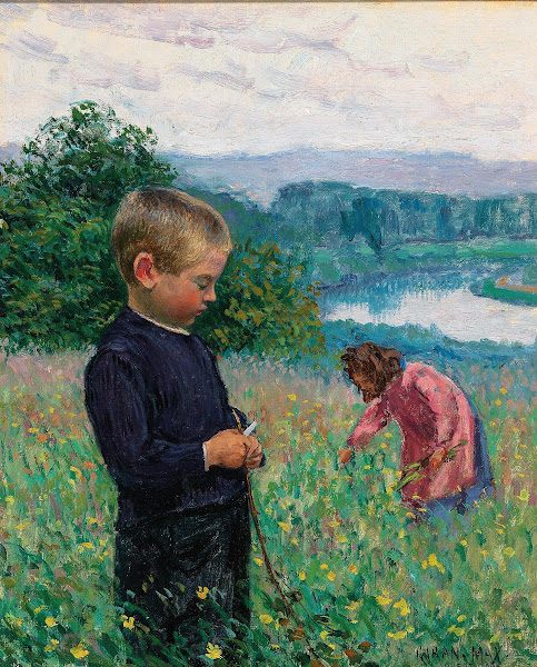 Siblings In The Flowery Meadows 1902