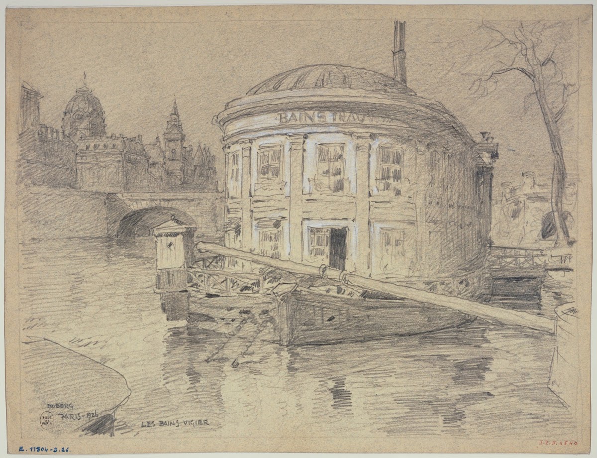 Les bains Vigier au Pont Neuf 1926