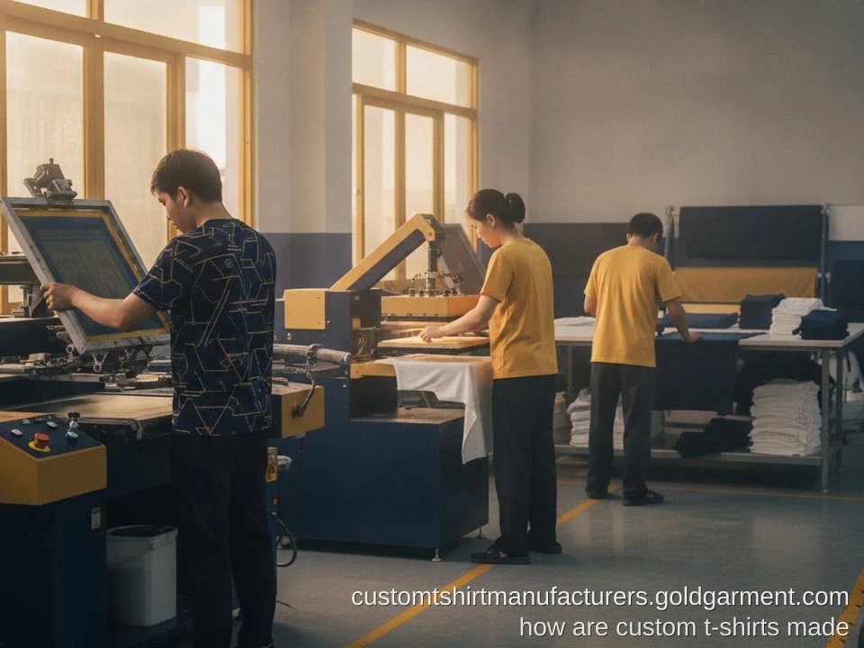 How custom t-shirts Are Made: The Complete Manufacturing Process Step-by-Step - Gold Garment Vietnam