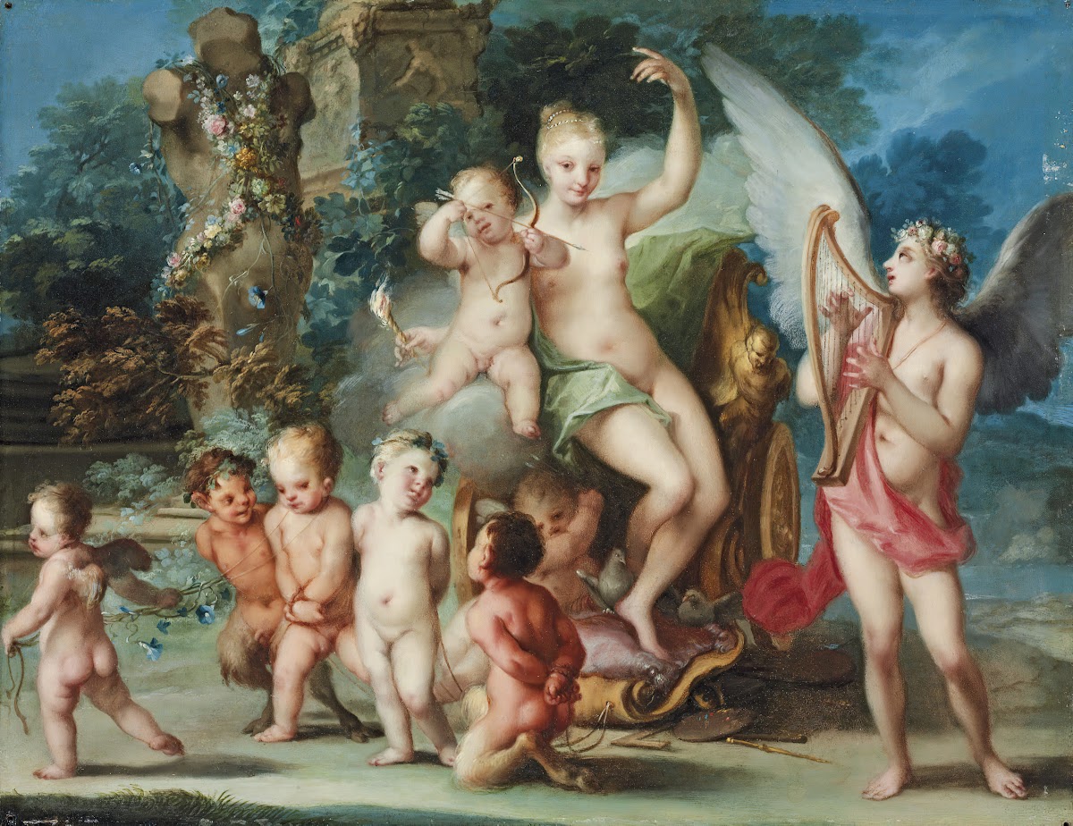 The Triumph Of Venus And Cupid