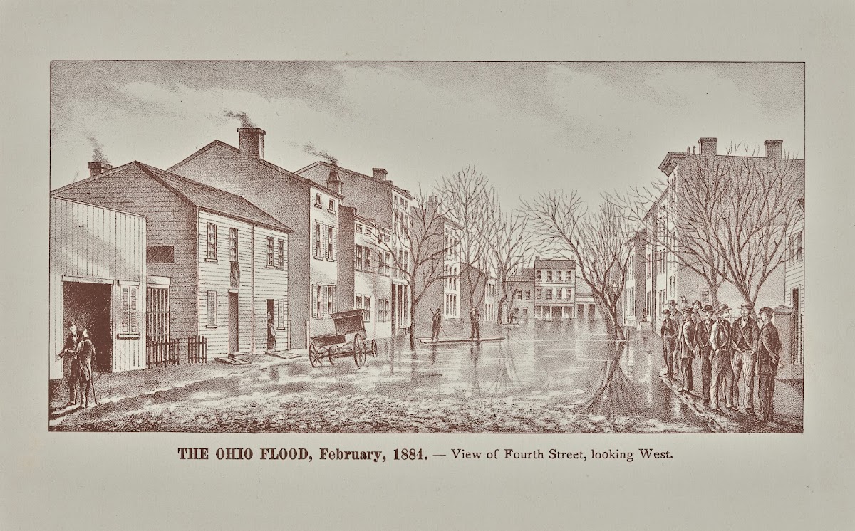 View of Fourth Street looking west 1884