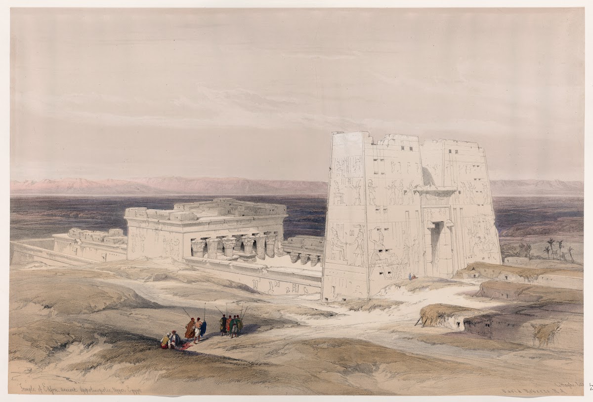 Temple of Edfou Idfû ancient Appolinopolis Upper Egypt 1846 1849