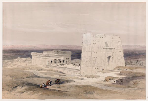 Temple of Edfou Idfû ancient Appolinopolis Upper Egypt 1846 1849