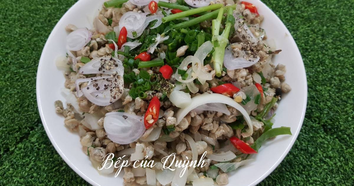 Hến xào hành tây