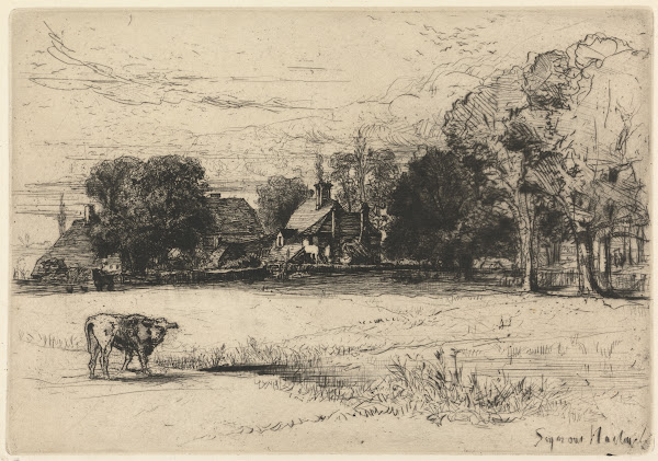 Cottages behind Horsleys House 1865