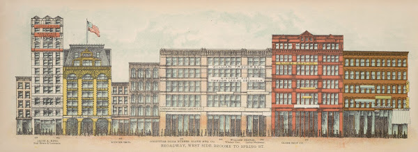 Broadway West Side Broome to Spring St 1899