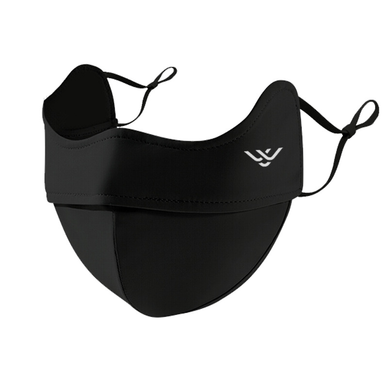 UV-Schutz-Gesichtsmaske mit Ohrschlaufen und Nackenschutz