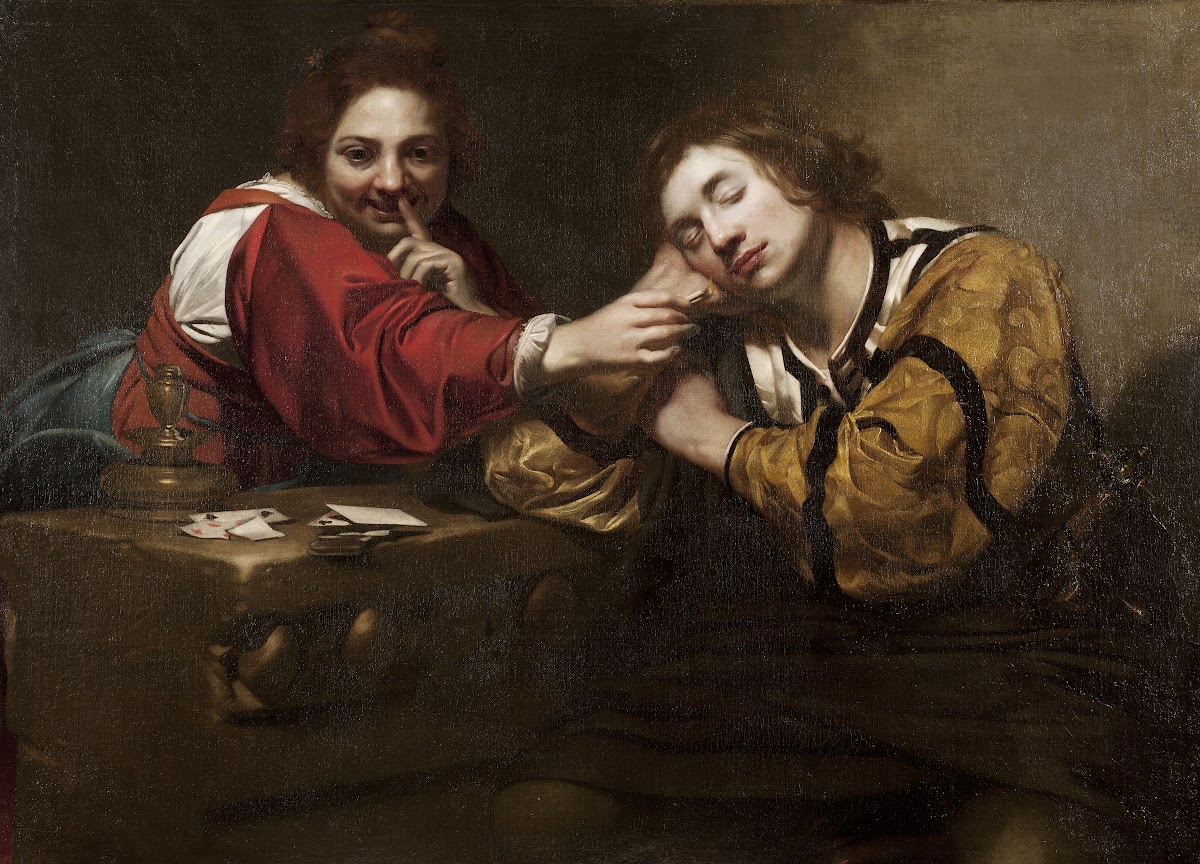 Sleeper Awakened by a Young Woman with Fire 1620s