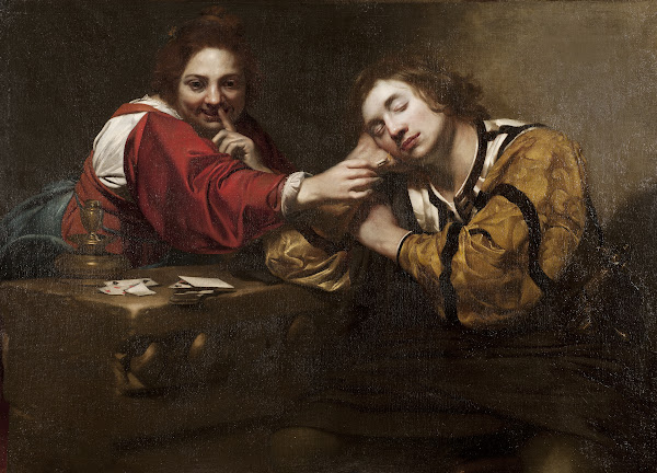 Sleeper Awakened by a Young Woman with Fire 1620s