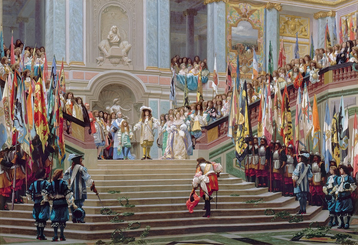 Reception of Le Grand Condé by Louis XIV at Versailles in 1674 1878