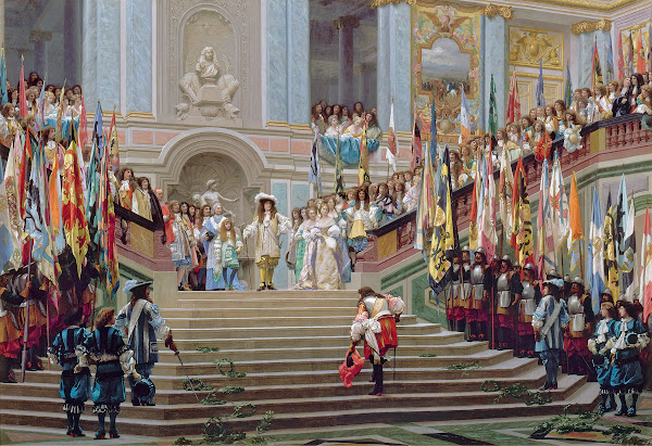 Reception of Le Grand Condé by Louis XIV at Versailles in 1674 1878
