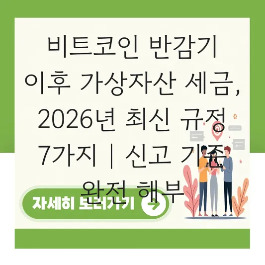 비트코인 반감기 이후 가상자산 세금 부과 기준 및 신고 대상 확인하기 대표 이미지