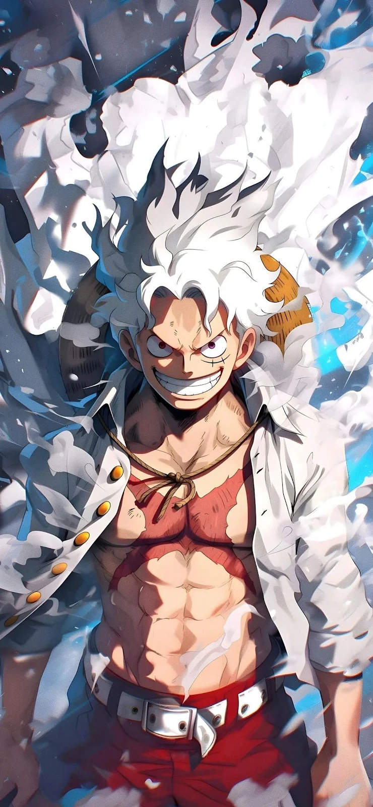 One Piece, Luffy, Gear Fifth, Anime Full HD iPhone Wallpaper Background (1080x2336)