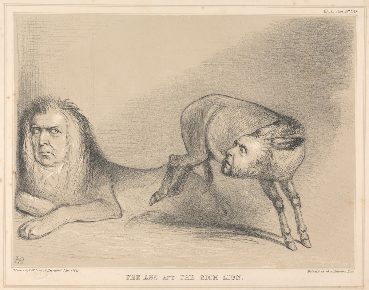 The Ass and the Sick Lion 1849