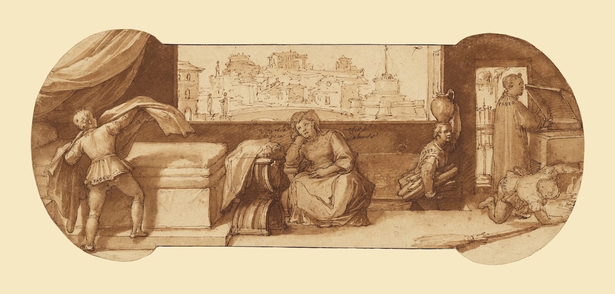 Taddeo Employed on Menial Tasks at Calabreses House 1595