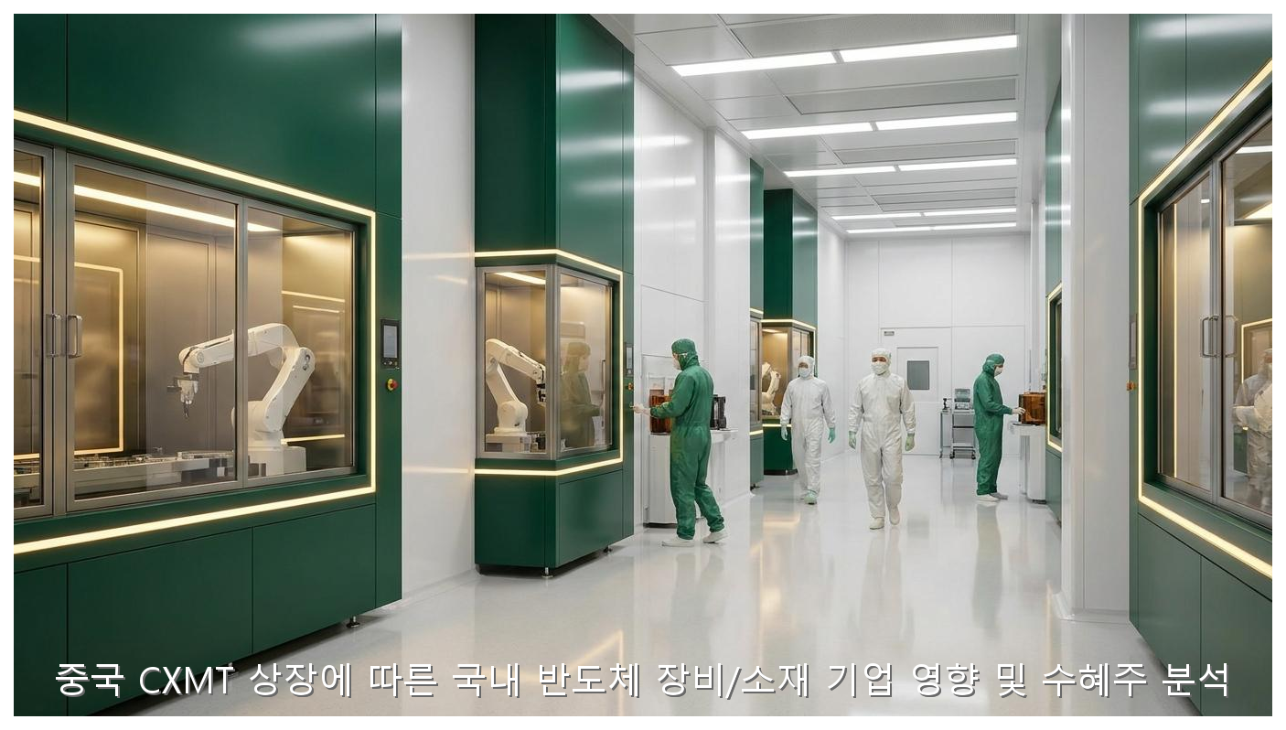 중국 CXMT 상장에 따른 국내 반도체 장비/소재 기업 영향 및 수혜주 분석 핵심 안내 및 분석 인포그래픽 (4)