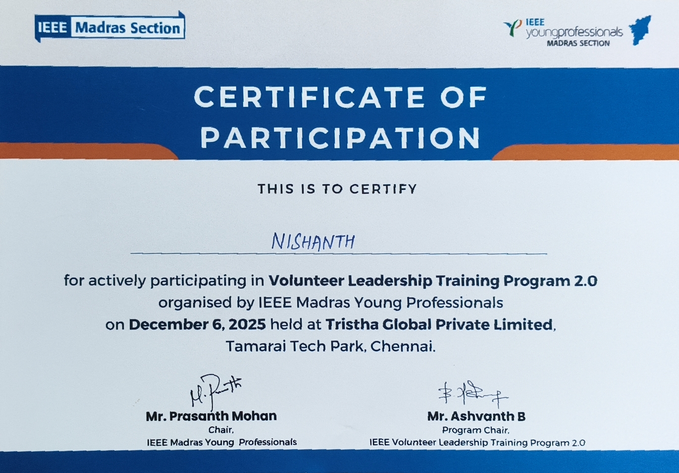 Certificate 1