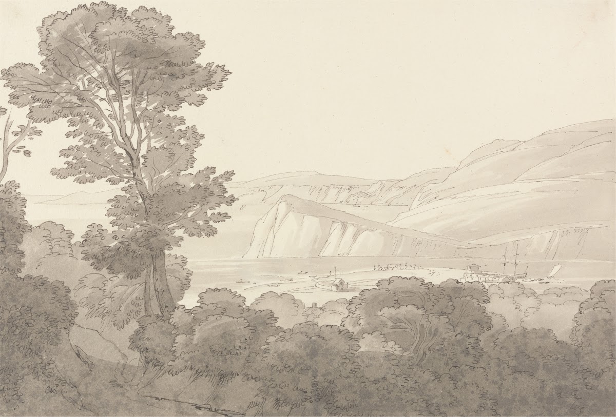 View from a Wood Overlooking the River and Hills at Teignmouth Devon 1810