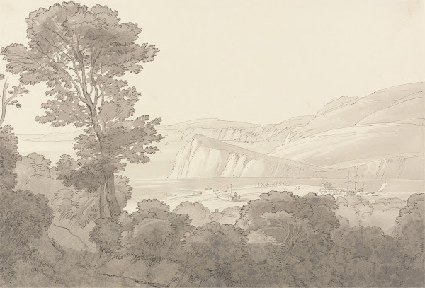 View from a Wood Overlooking the River and Hills at Teignmouth Devon 1810