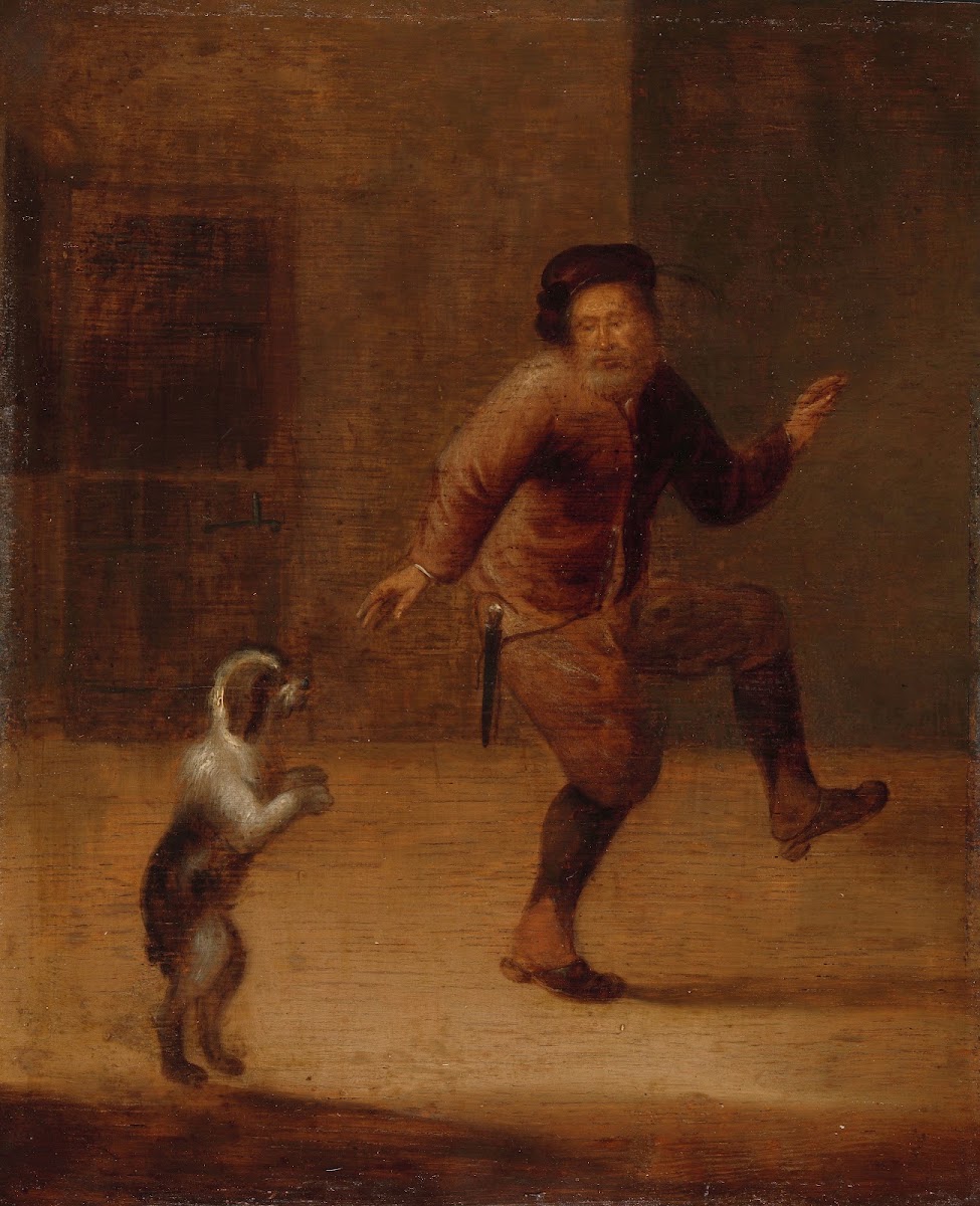 A Man Dancing with a Dog c 1640   c 1660