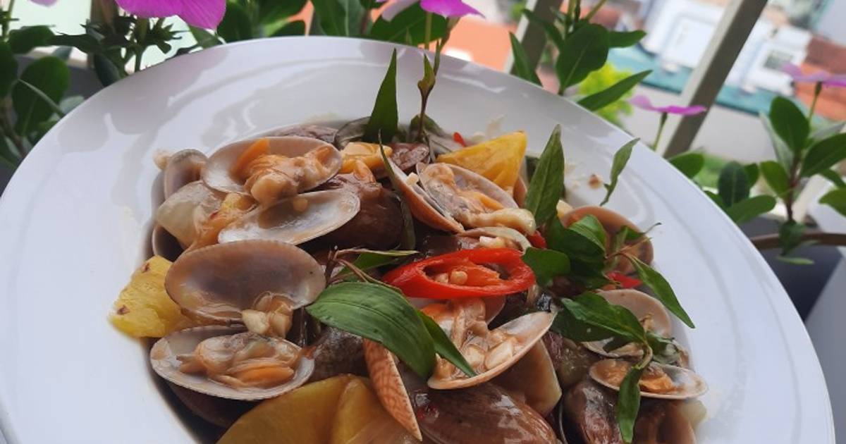 Ngao hoa xào chua ngọt