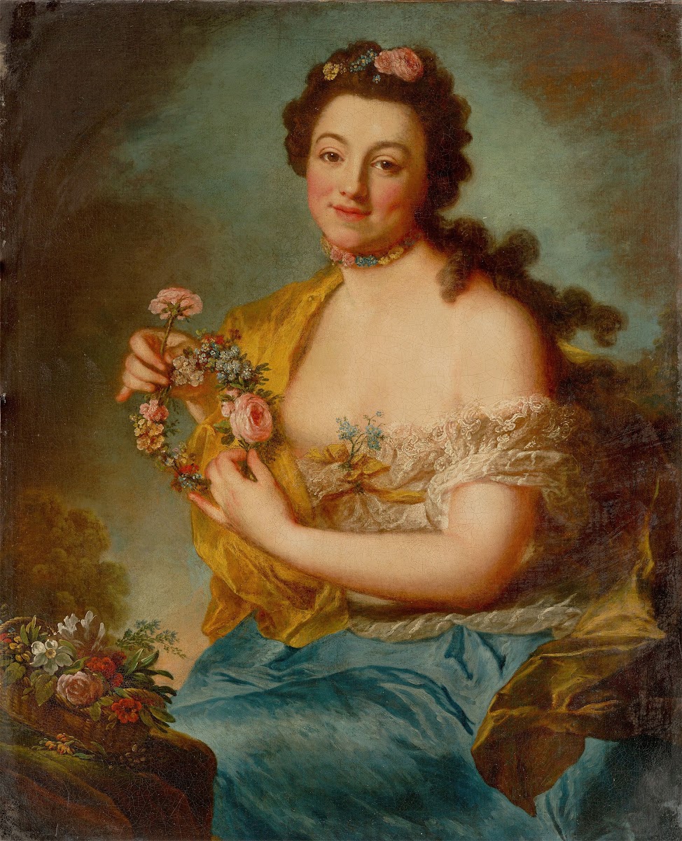 Self portrait as flora Circa 1765 1768