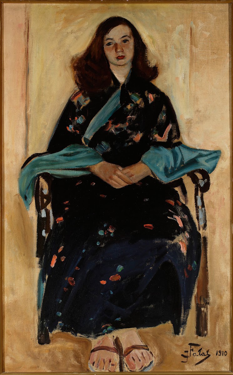 Woman in kimono 1910