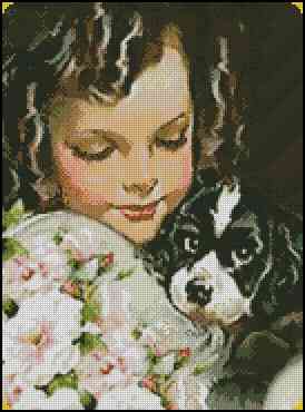 CMP 180066 Girl With Her Pet
