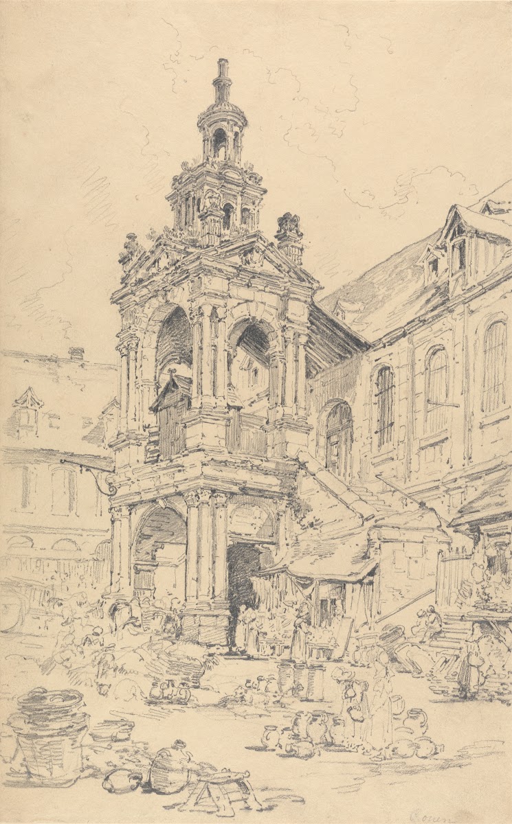 The Porch of the Halle of the Haute Vielle Tour Rouen 1819