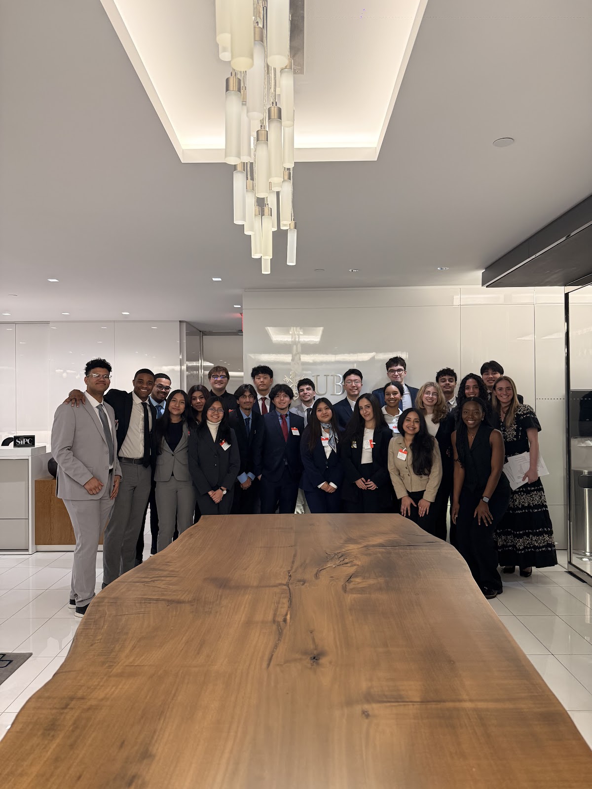 Students in professional attire