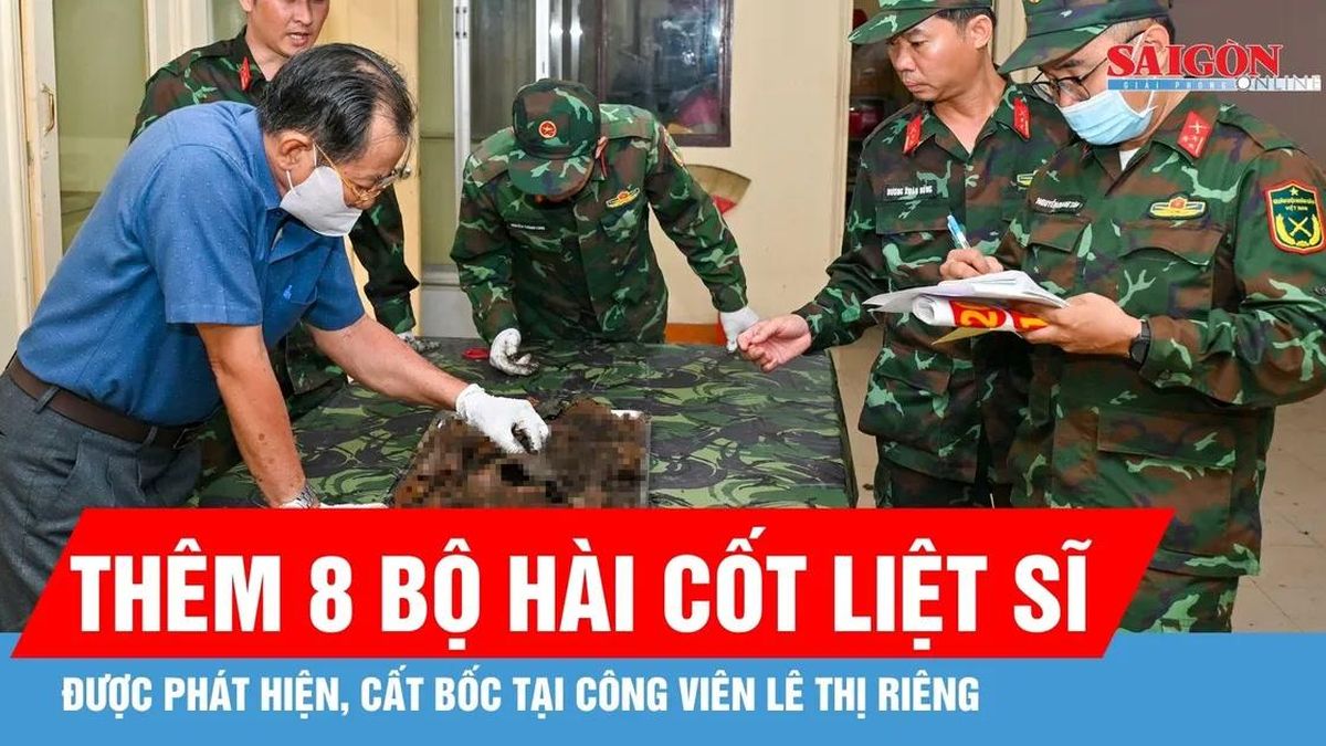 Quy tập thêm 8 bộ hài cốt liệt sĩ tại Công viên Lê Thị Riêng - Báo Sài Gòn Giải Phóng
