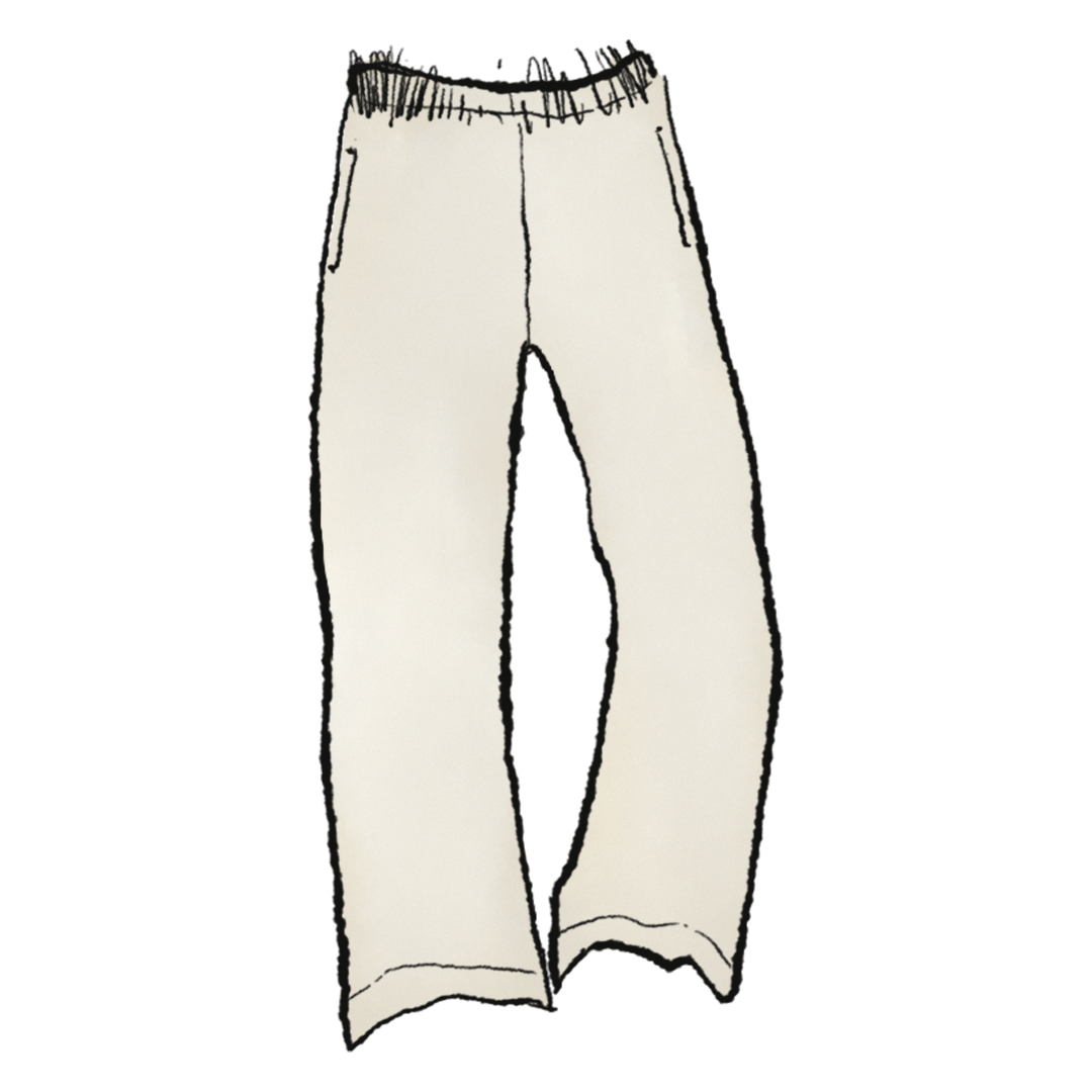 Yeezy Polar Fleece Regular Fit Pant (White sample) product image