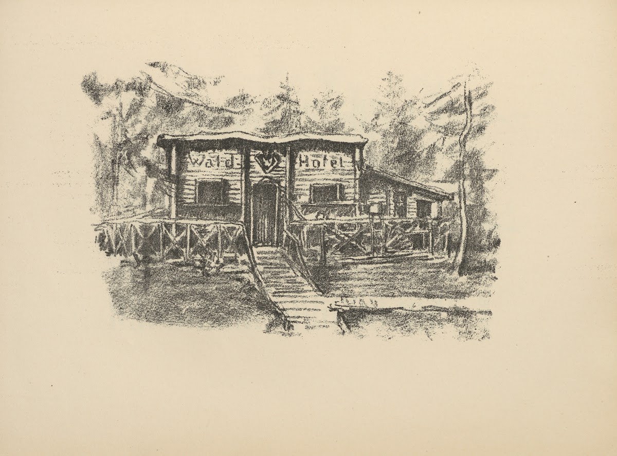 Unterstand an der Kurländischen Front 1916