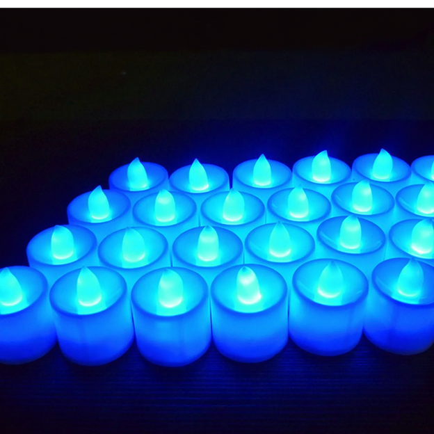 LED decorative candle made of PP, various light effects
