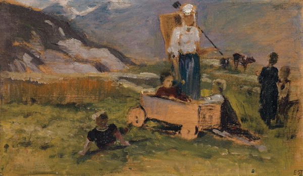 Children Playing on a Meadow 1898