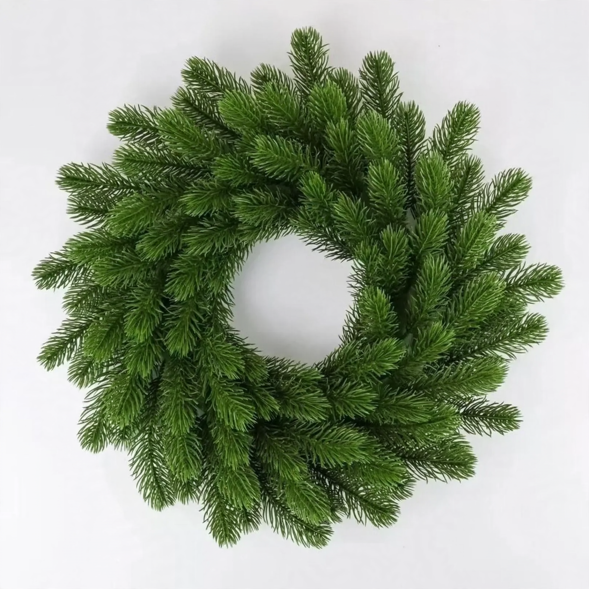 Christmas wreath made of PE plastic for the door