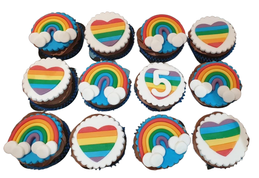 Rainbow Themed Cupcakes CB-CC011