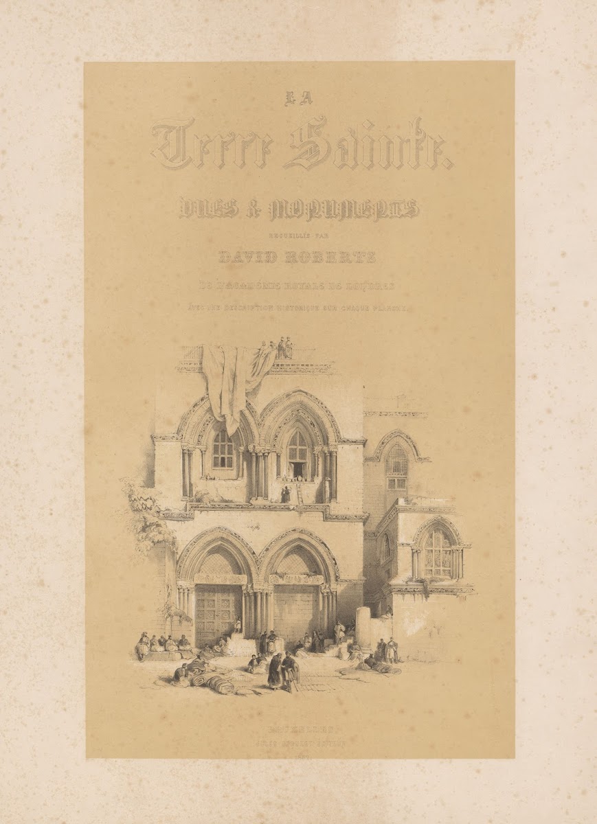 La terre sainte Vues  monuments  Title page 1852