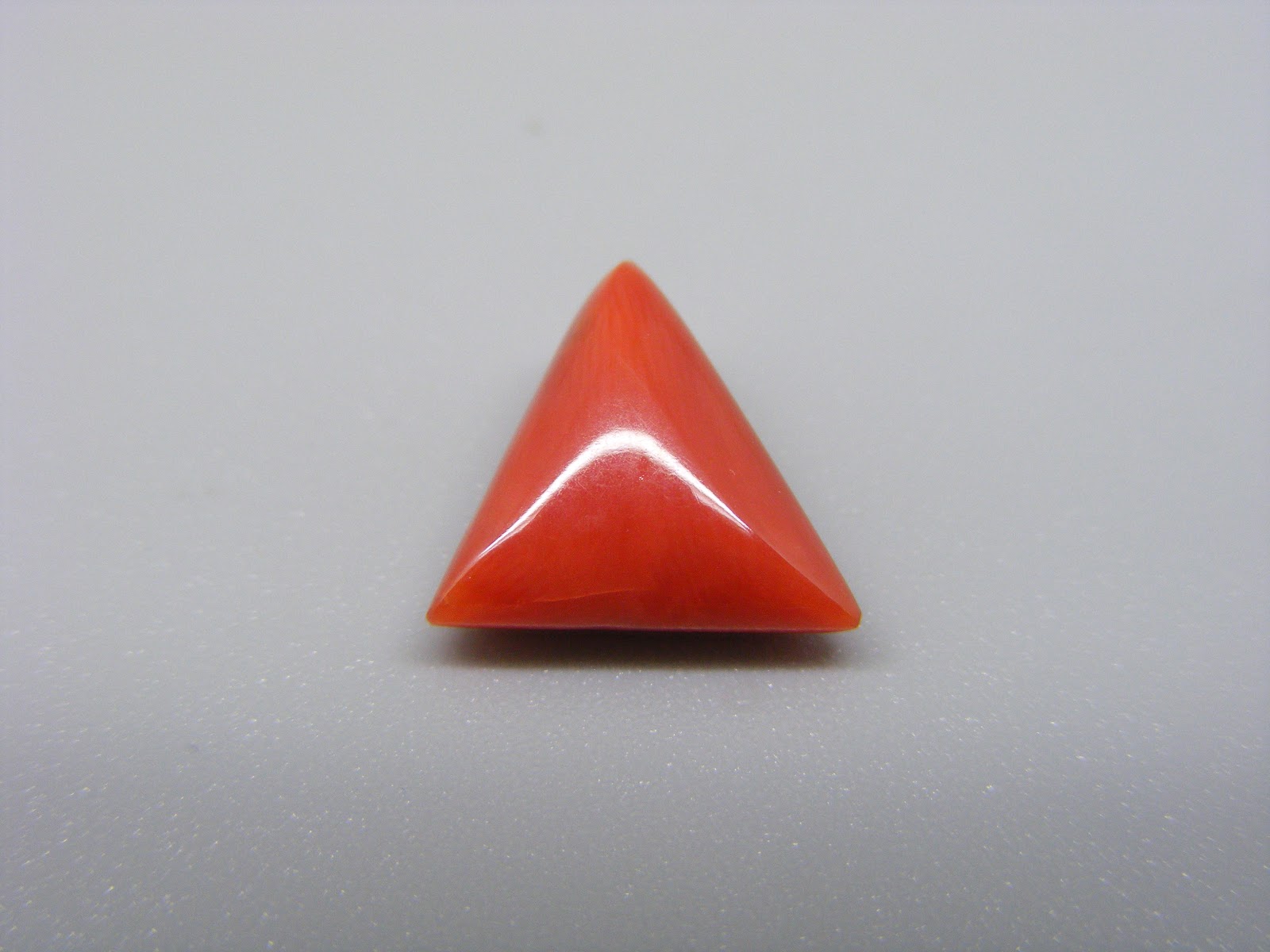 Natural Triangle Red Coral 4.26