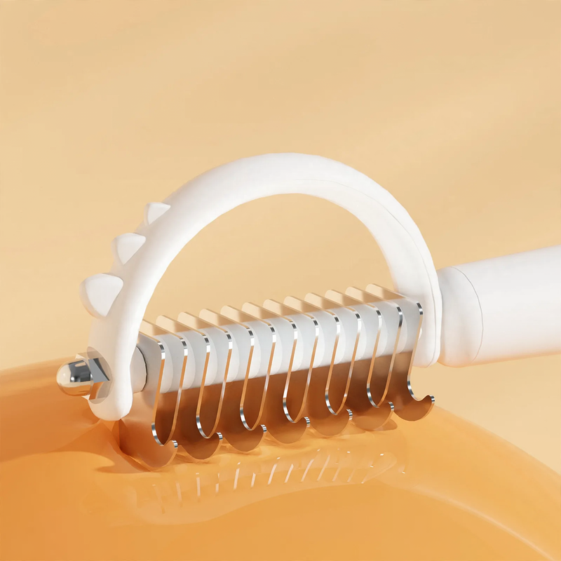 Fur brush for dogs and cats with pin comb