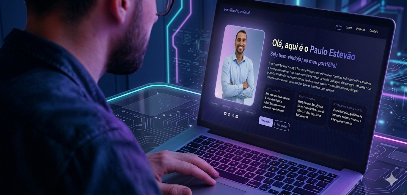 Captura do site portfólio de Paulo Estevão Maia