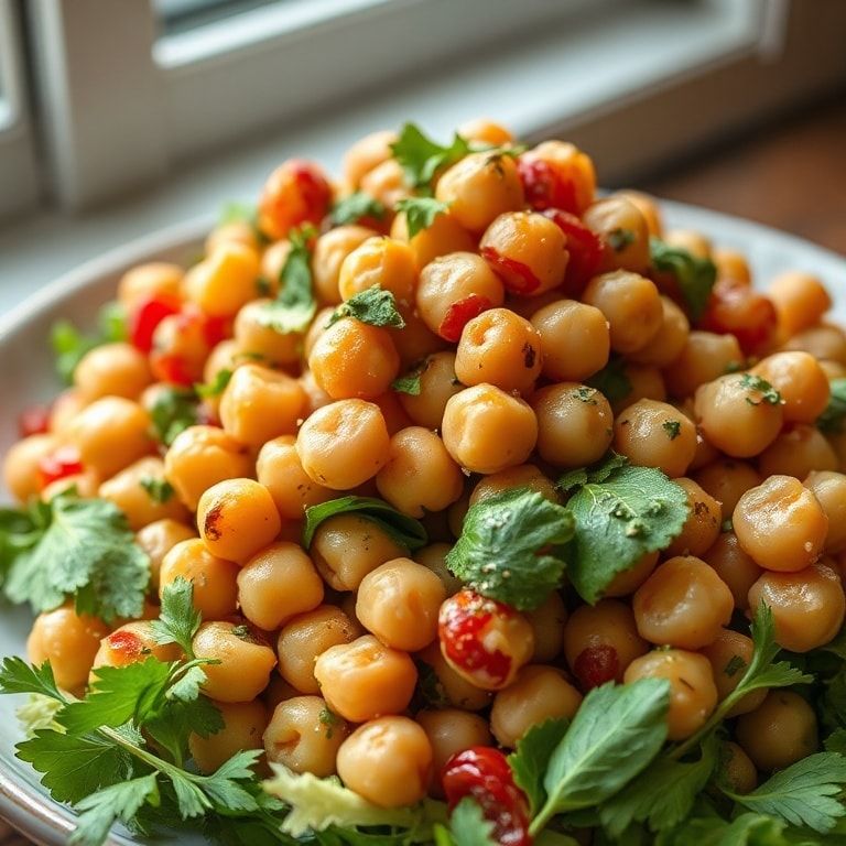 Crunchy Chickpea Bean Salad Recipe – Easy Homemade Toss for Quick Meals finished
