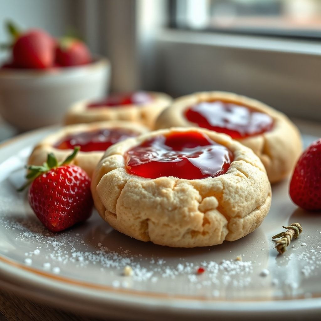 Homemade Strawberry Shortbread Cookies with Jam Filling (Easy Family-Friendly Dessert)