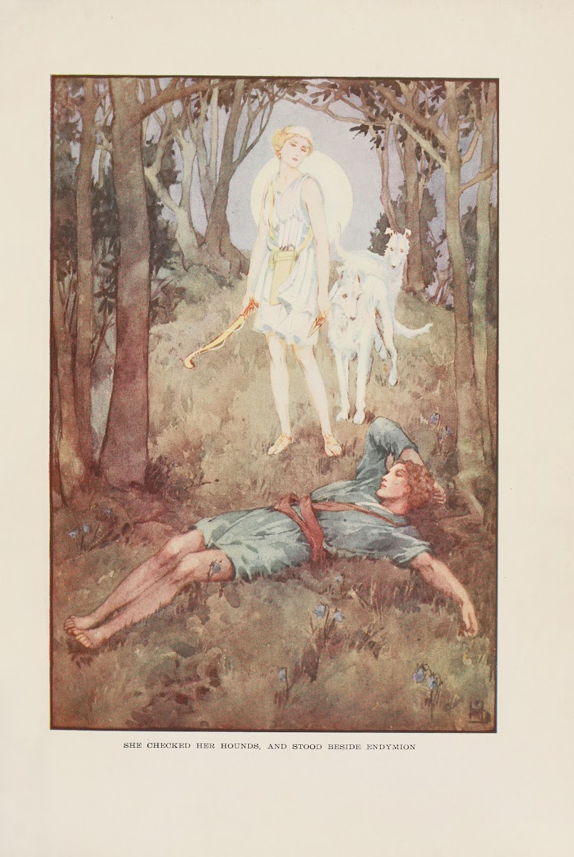 She checked her hounds and stood beside Endymion 1915