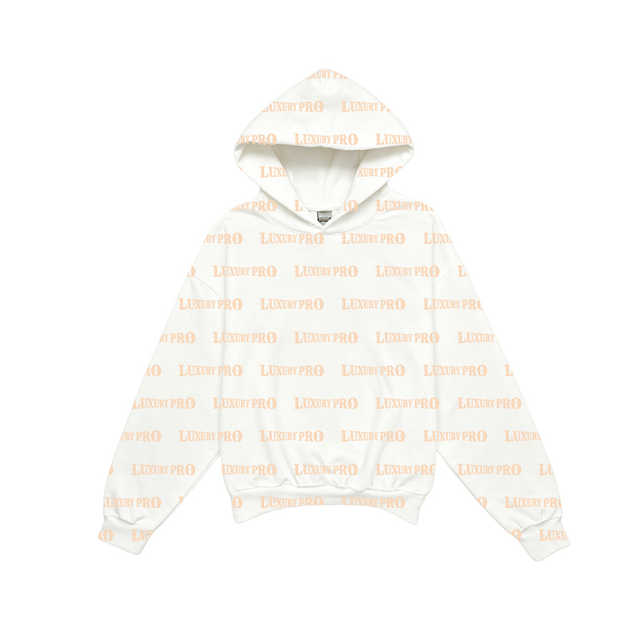 AOP Regular fit double hood hoodie (no pocket)