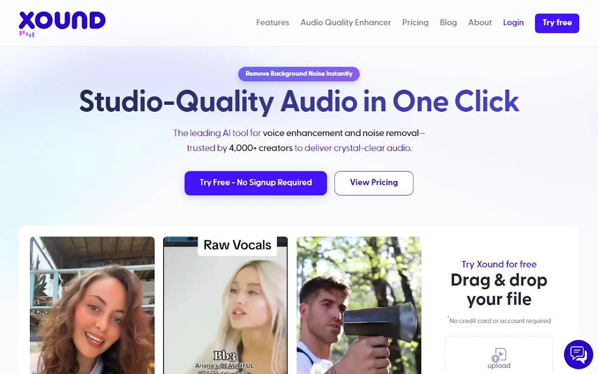 Captura de Xound.io